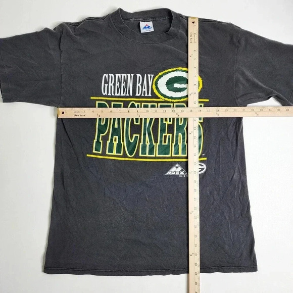 Apex One Green Bay Packers Graphic Men's Shirt Size Large Football Double Sided - Picture 5 of 9